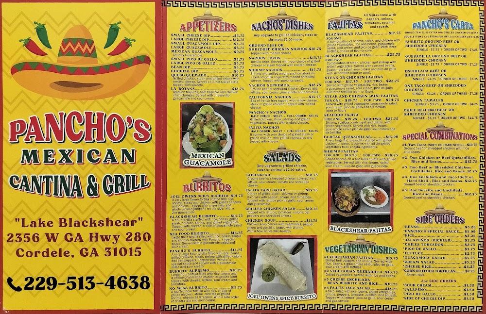 Pancho's Cantina & Grill Menu image 1